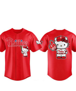 Philadelphia Phillies 2026 Hello Kitty Night Red Baseball Jersey
