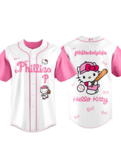Philadelphia Phillies x Hello Kitty 2026 Pink Baseball Jersey