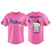 Philadelphia Phillies x Hello Kitty 2026 Pink Baseball Jersey 3 Philadelphia Phillies x Hello Kitty 2026 Pink Baseball Jersey