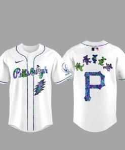 Pittsburgh Pirates Grateful Dead Night 2026 White Baseball Jersey