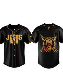 Pittsburgh Pirates Jesus Won 2026 Night Of Faith Black Baseball Jersey