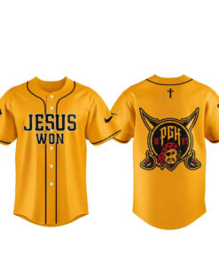 Pittsburgh Pirates Jesus Won 2026 Night Of Faith Yellow Baseball Jersey