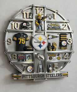 Pittsburgh Steelers Home Decorative 3D Wall Clock