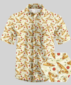 Pizza Surfboard 2026 Hawaiian Shirt