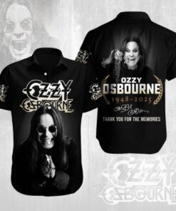RIP Ozzy Osbourne Hawaiian Shirt Thank You For The Memories Shirt Dad Gifts