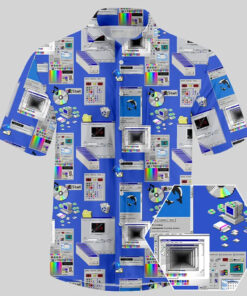 Retro Steam Windows Interface Hawaiian Shirt