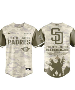 San Diego Padres Armed Forces Day Appreciation Night 2026 Baseball Jersey