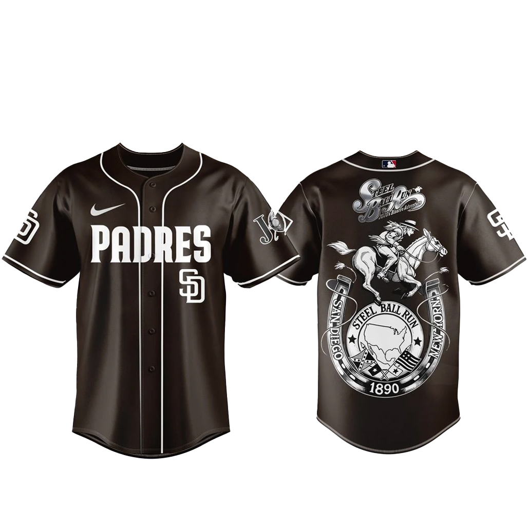 San-Diego-Padres-x-Steel-Ball-Run-2026-Baseball-Jersey-Version-1.jpg San Diego Padres x Steel Ball Run 2026 Baseball Jersey Version 1