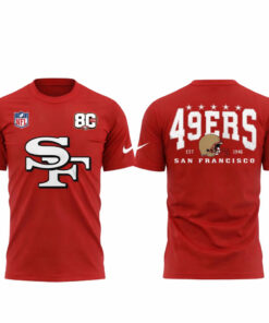 San Francisco 49ers Celebrate 80 Years Faithful 2026 Red Shirt