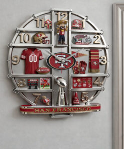 San Francisco 49ers Home Decorative 3D Wall Clock
