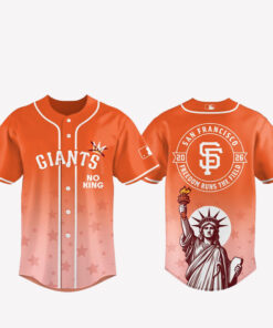 San Francisco Giants 2026 No Kings Freedom Runs The Field Baseball Jersey