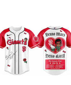 San Francisco Giants Bruno Mars x Hello Kitty 2026 The Romantic Tour Baseball Jersey