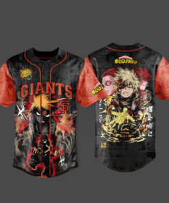 San Francisco Giants x My Hero Academia U.S. Tour 2026 Bakugo Baseball Jersey