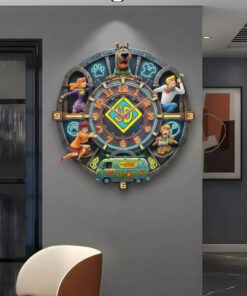 Scooby-doo Personalized Name 3D Wall Clock