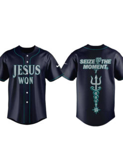 Seattle Mariners Jesus Won Seize The Moment Baseball Jersey