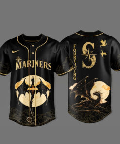 Seattle Mariners x Fourth Wing 2026 Dragon Moon Black Baseball Jersey