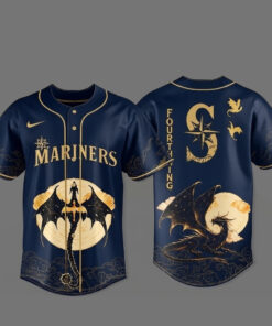 Seattle Mariners x Fourth Wing 2026 Dragon Moon Navy Baseball Jersey