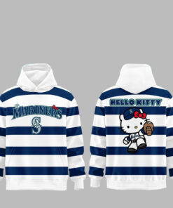 Seattle Mariners x Hello Kitty Day 2026 Horizontal Stripes Hoodie