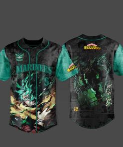 Seattle Mariners x My Hero Academia U.S. Tour 2026 Izuku Midoriya Baseball Jersey