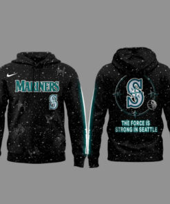 Seattle Mariners x Star Wars Galaxy The Force Is Strong In Seattle Hoodie