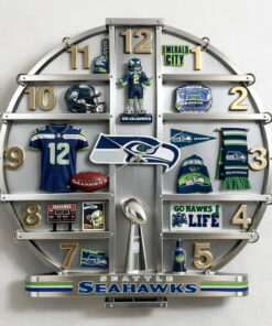 Seattle Seahawks Home Decorative 3D Wall Clock