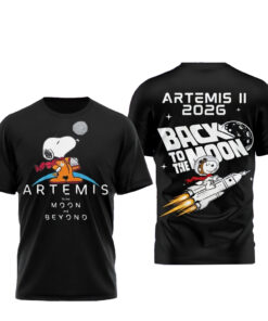 Snoopy Artemis II 2026 Back To The Moon T-Shirt