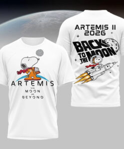 Snoopy x Artemis II 2026 Back To The Moon T-Shirt