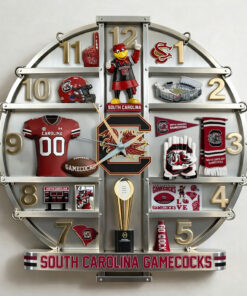 South Carolina Gamecocks Home Decorative 3D Wall Clock