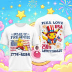 Spark Of Freedom Pikachu 250th Anniversary T-Shirt