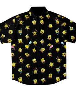 Spongebob Mood Black Hawaiian Shirt
