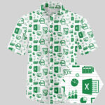 Spreadsheet Chic 2026 Hawaiian Shirt Version 1