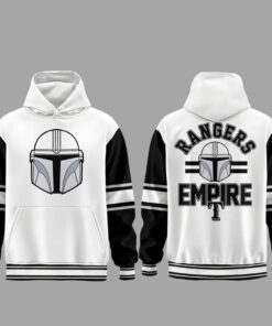 Texas Rangers 2026 Star Wars Night Classic Black And White Hoodie