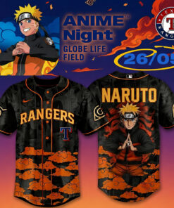 Texas Rangers Naruto Anime Night 2026 Baseball Jersey