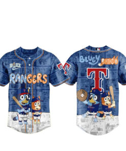 Texas Rangers x Bluey And Bingo 2026 Night Baseball Jersey