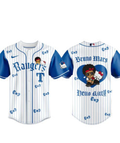 Texas Rangers x Bruno Mars Hello Kitty 2026 Baseball Jersey