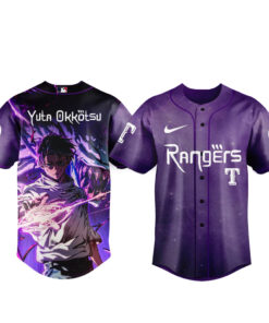 Texas Rangers x Jujutsu Kaisen Night 2026 Yuta Okkotsu Baseball Jersey