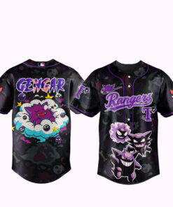 Texas Rangers x Pokemon Gengar 2026 Baseball Jersey Version 1