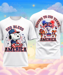 The 250th Liberty Celebration Snoopy Patriotic Heritage T-Shirt