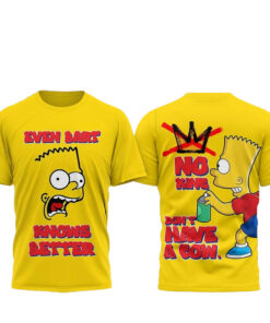 The Simpsons 2026 Even Bart Knows Better Shirt