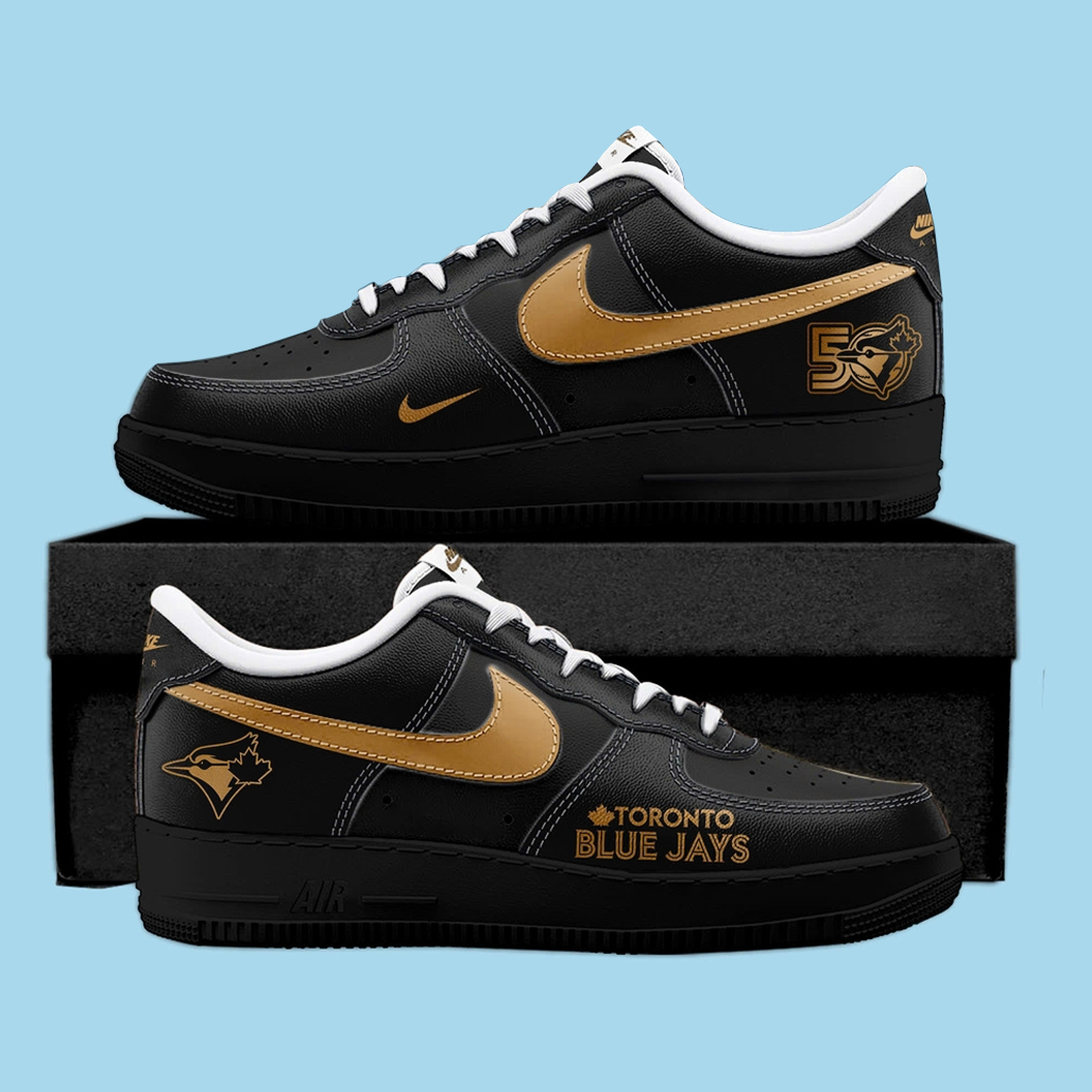 Toronto-Blue-Jays-50th-Season-Air-Force-1-Shoes-Sneakers.jpg Toronto Blue Jays 50th Season Air Force 1 Shoes Sneakers