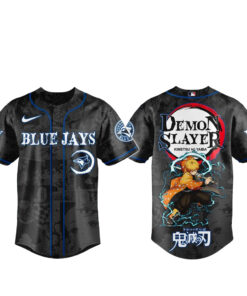 Toronto Blue Jays x Zenitsu Agatsuma Demon Slayer Night Baseball Jersey