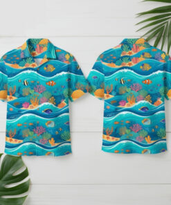 Tropical Reef Summer Vacation Under The Sea Hawaiian Shirt