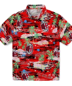 AC Milan Flamingo Retreat 2026 Hawaiian Shirt