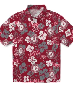 Alabama Tide Hibiscus Bloom Hawaiian Shirt