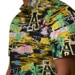 appalachian-state-mountaineers-hawaiian-shirt-flamingo-retreat-black-best-selling.webp