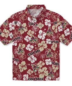 Arizona Coyotes Hibiscus Bloom Hawaiian Shirt