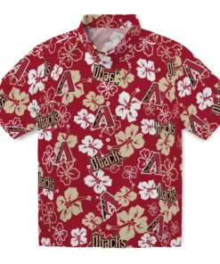 Arizona Diamondbacks Hibiscus Bloom Hawaiian Shirt