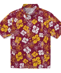 Arizona State Sun Devils Hibiscus Bloom Hawaiian Shirt