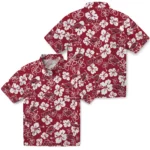 arkansas-razorbacks-hawaiian-shirt-hibiscus-bloom-red-best-selling.webp