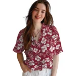 arkansas-razorbacks-hawaiian-shirt-hibiscus-bloom-red-best-selling.webp